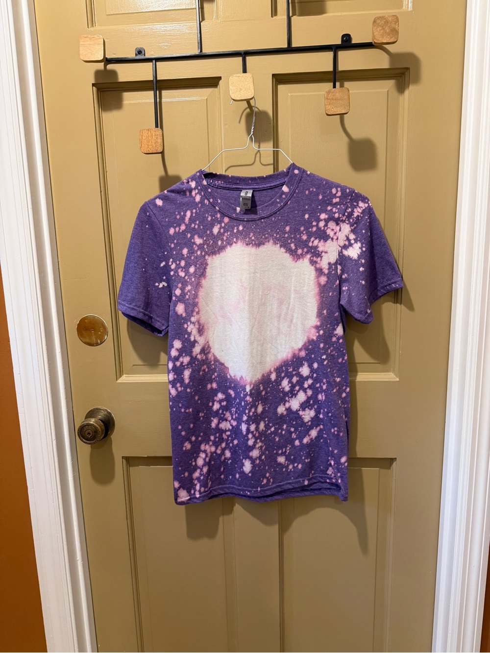 Purple Bleach dyed tshirt